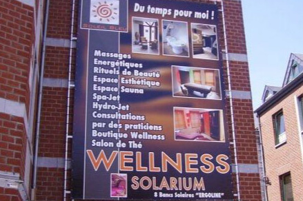 Banderoles publicitaires en Belgique et région de Liège